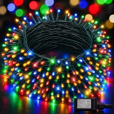 Dazzle Bright 66FT 200 LED Christmas String Lights Outdoor with 8 Modes