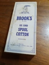 Vintage Box Of Brook's Thread