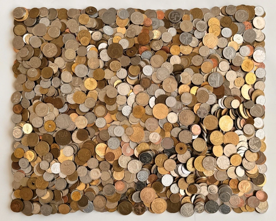 Lot of 50 Foreign Coins - World Currency - Europe, Asia & America - 25 Countries - Image 2 of 2