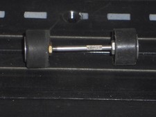 VINTAGE AURORA TJET AJ"S" WIDE RUBBER TIRES RIM AND AXLE NICE HO SLOT CAR