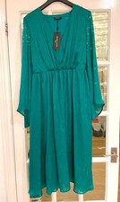 Marciano Guess Green long sheer sleeved dress size 44 (16) - BNWT