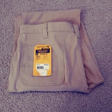 NWT Carhartt Rugged Flex Relaxed Fit Canvas Work Pant Mens Size 40 x 30 BN2517-M