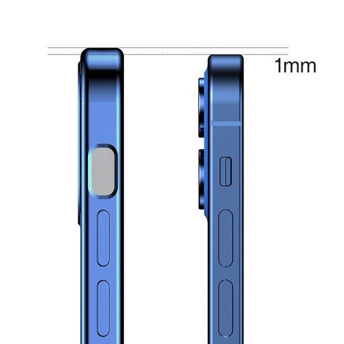 Joyroom New Beauty Series ultra cienkie przezroczyste etui z metaliczną ramką do - Zdjęcie 3 z 10