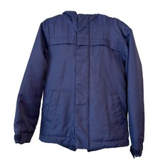 Cat  Jack Kids Navy Blue Hooded Winter Jacket 4T Faux Fur Lined