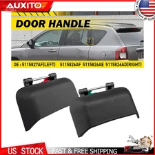 L+R Door Exterior Handle Black For Jeep Compass 07-16 5115827AF 5115826AF J