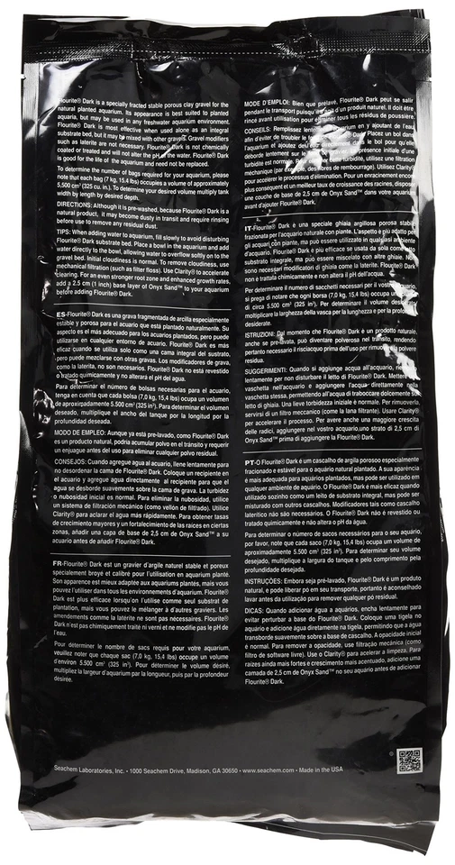 Flourite Dark 7 kg Premium Plantado Cascalho de Aquário Substrato Natural Lavado - Imagem 2 de 2