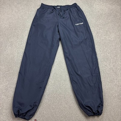 Lotto Track Pants Adult Medium Blue Baggy Y2K Hip Hop Sports Joggers Men