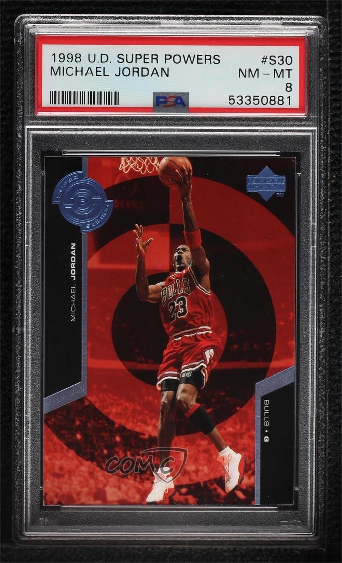1998-99 Upper Deck Super Powers Michael Jordan #S30 PSA 8 HOF 2t7