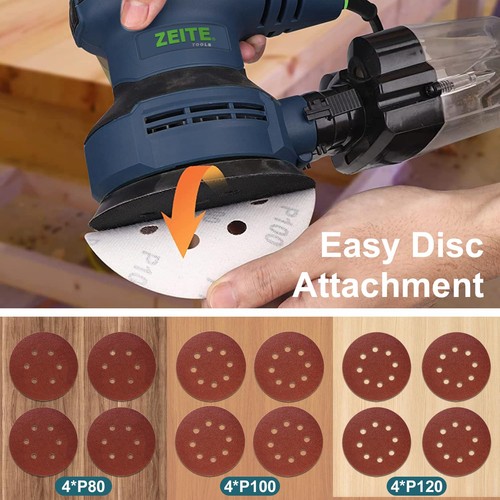 Random Orbital Sander Tool, Palm Sander, 3.0 Amp Wood Sanding Machine, Variab... - Picture 5 of 8