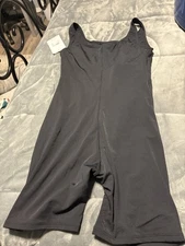 Dolfin Aquashape Aquatard Unitard Size 14 Black  One Piece Swimsuit