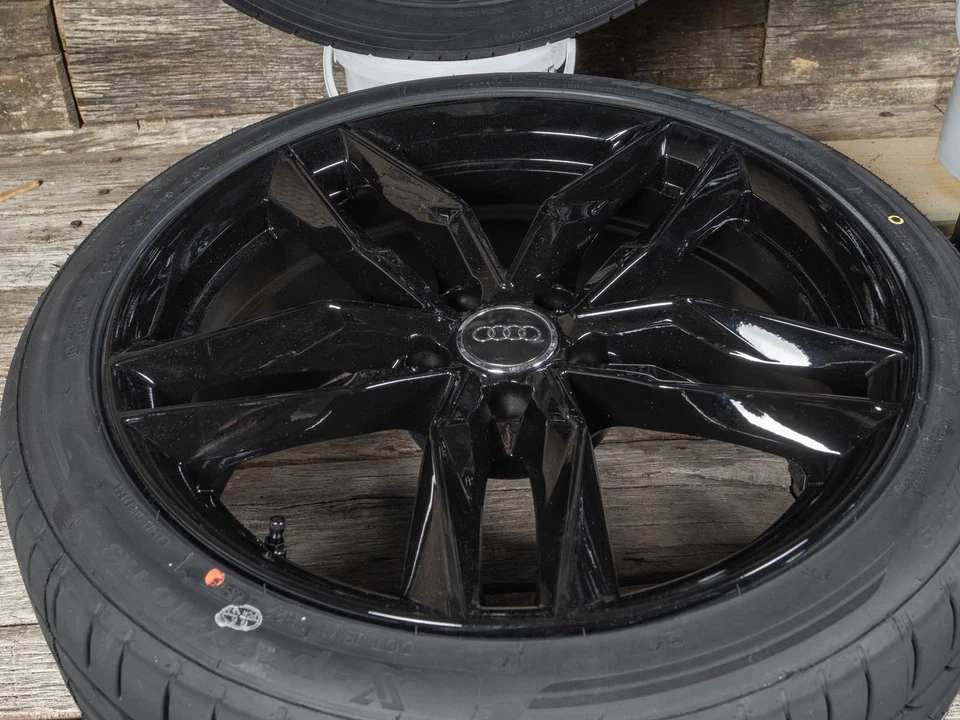 19 Zoll Winterräder RS3 für Audi A4 B8 8K Q2 Q3 TT TTS 8J 8S SLine ET45 Schwarz - Bild 4 von 4