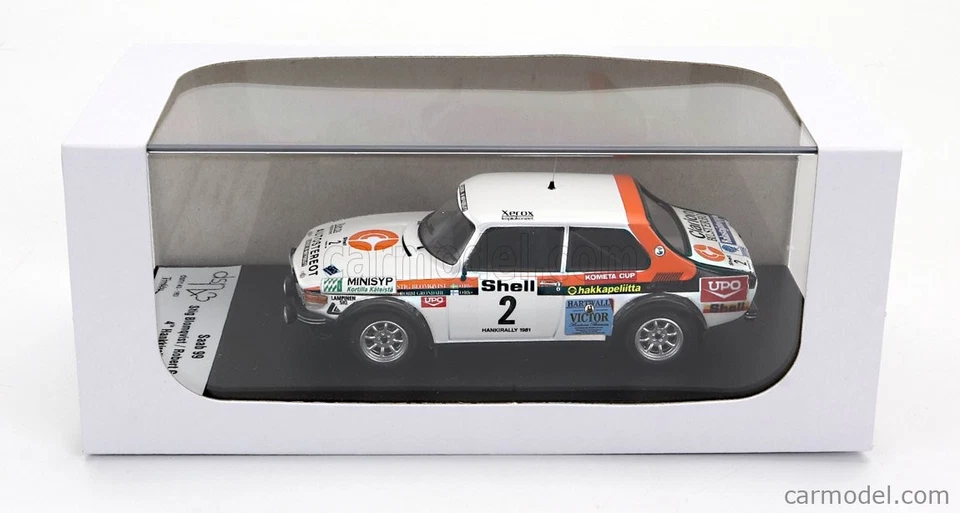 wonderful resin-modelcar 1/43 Saab 99 TURBO #2 4TH HANIKKIRALI 1981 BLOMQVIST - Image 3 of 4