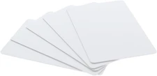 Bulk 100 Pack - Premium Blank PVC Cards for ID Badge Printers 100 Pack, White 