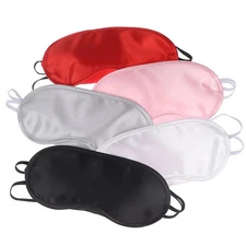 Silk Sleep Mask Light Blocking Padded Eye Cover Soft Travel Eyeshade 1PC