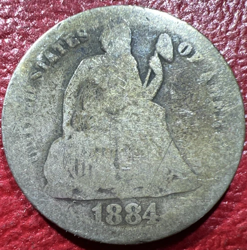 1884-P Seated Liberty Dime
