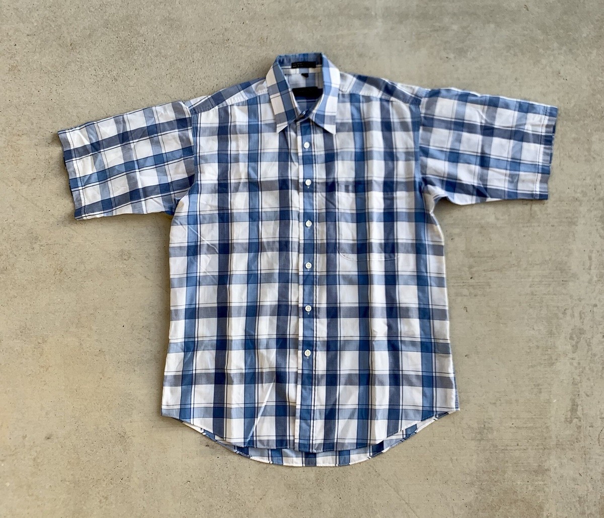 Vintage Christian Dior Check Blue Plaid Multicolor Short