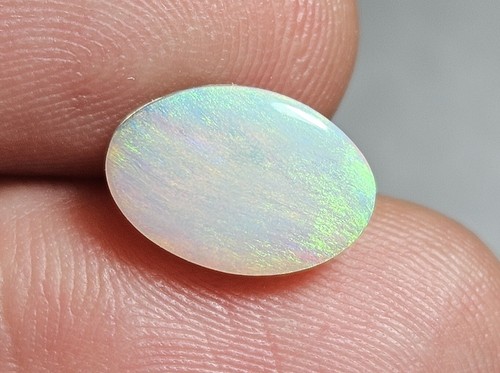 Ópalo pulido Lightning Ridge 2 quilates azul rosa verde naranja ópalo lapidario ovalado - Imagen 7 de 12