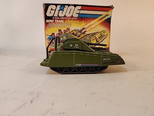 G.I. JOE 1985 MINI CARRO ARMATO ARMADILLO ARAH Hasbro vintage con scatola - Foto 13 di 13