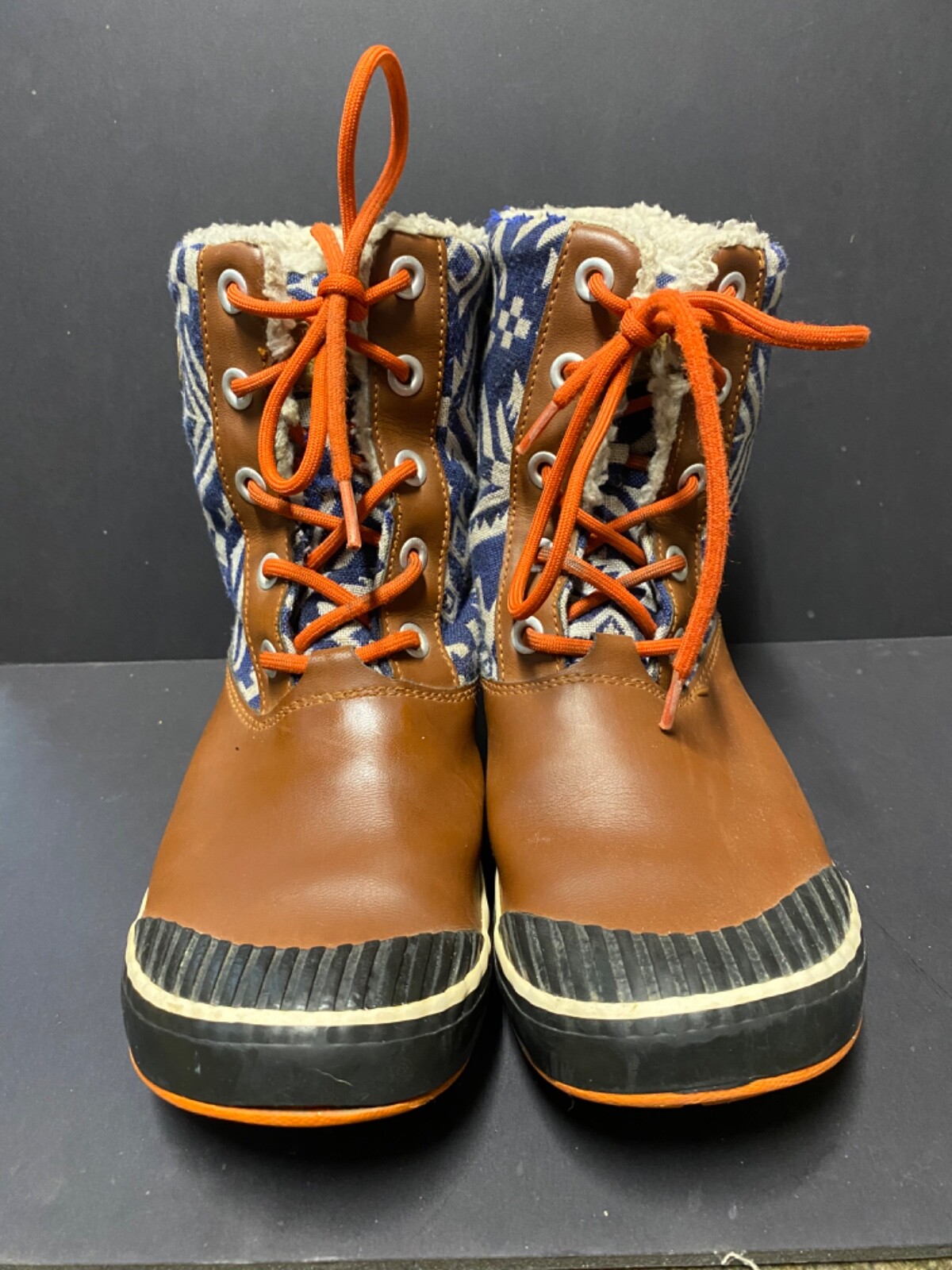 Stivali invernali KEEN US da donna US 8 in pelle foderati in tessuto con lacci