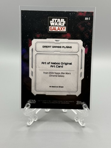 2024 Topps Chrome Star Wars Galaxy #AN-2 Great Grass Plains Refractor - Picture 2 of 2
