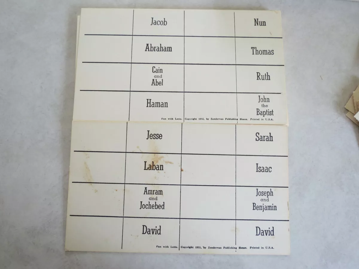 May Smith Zondervan Fun With Lotto Bible Game Complete In Original