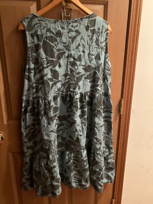 Bellambra Made in Italy Women's Size XL 100% Linen Dress UA-UA 22