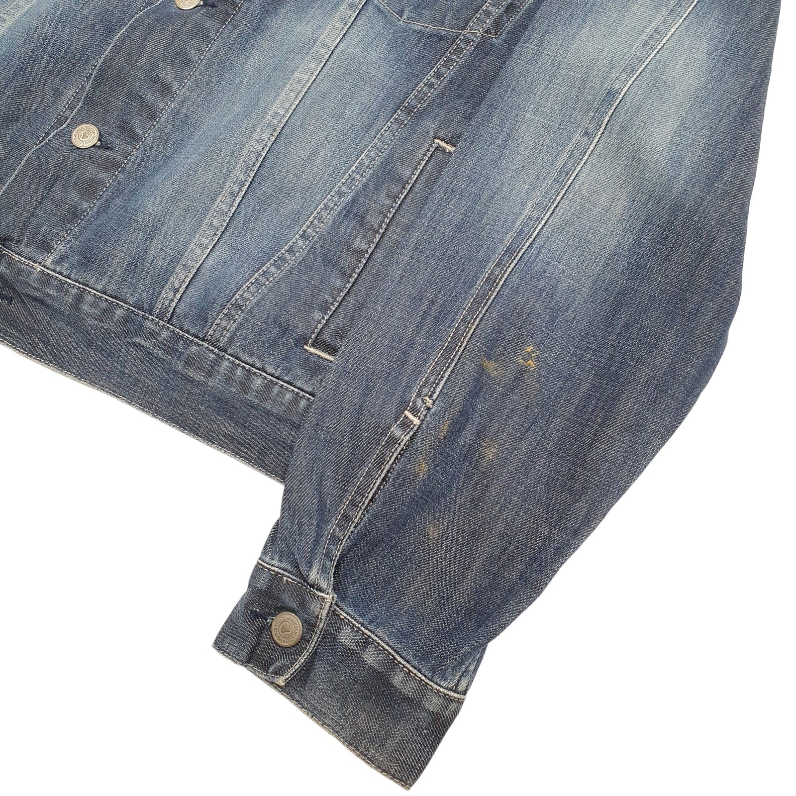 FREEMAN T PORTER Denim Jacket Trucker Coat Mens M image 3