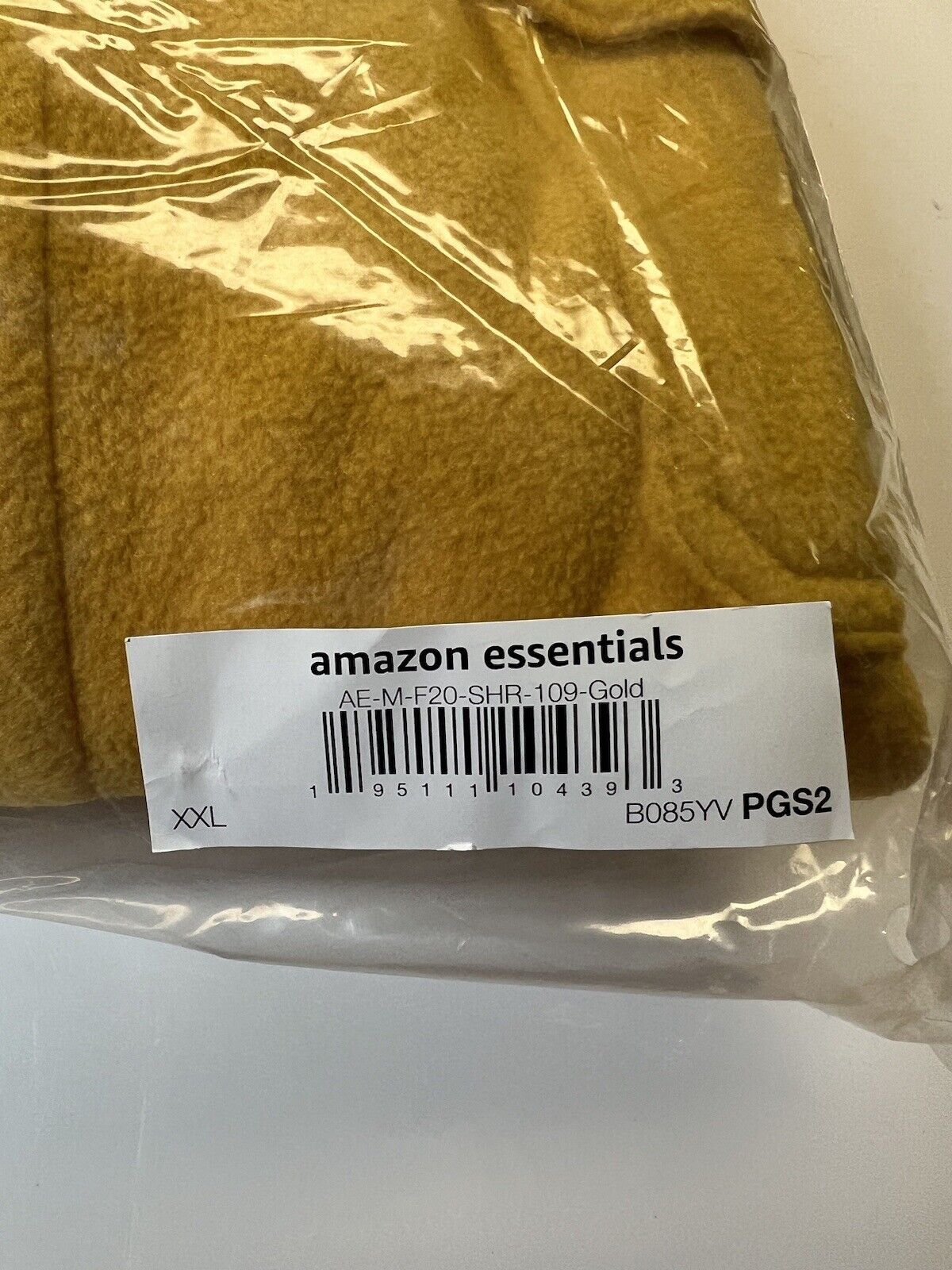 NEW Amazon Essentials Men's Quarter-Zip Polar Fleece Jacket Yellow Size ...