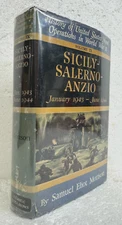 Sicily-Salerno-Anzio Jan. 1943-June 1944 by Samuel Eliot Morison 1954 HB/DJ 1st
