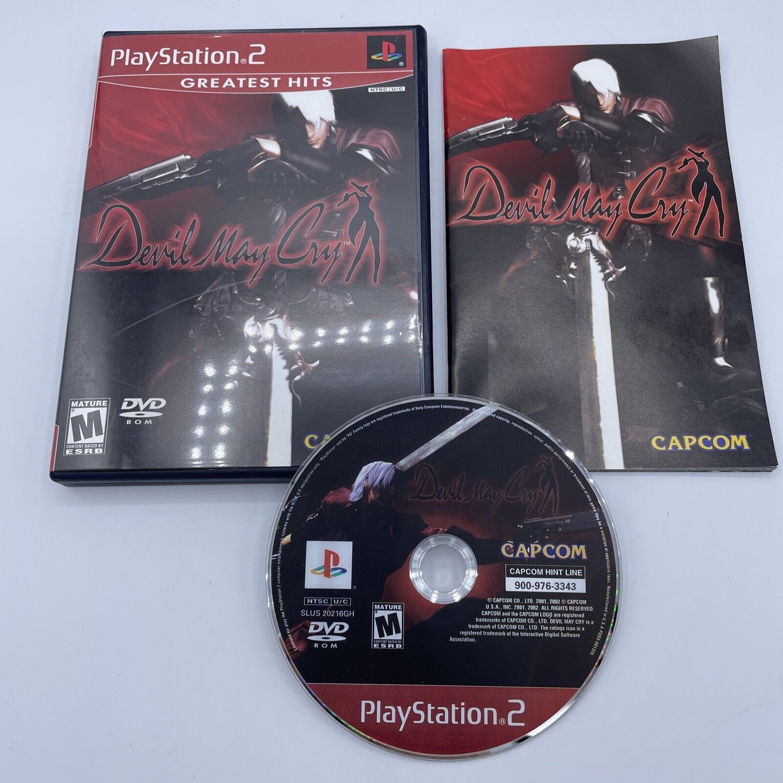 DEVIL MAY CRY (Sony PlayStation 2, PS2) Video Game Rated M Capcom  13388260041