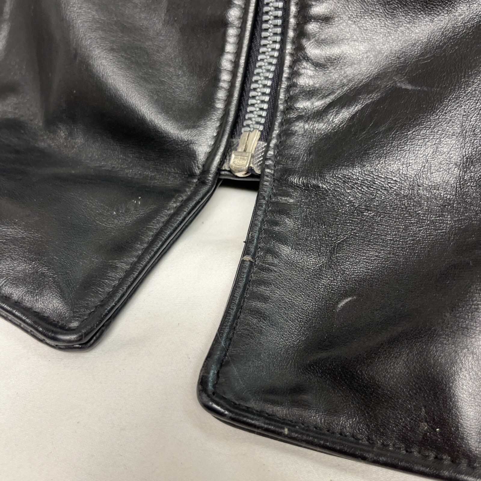 Vintage Open Road Collection Cafe Racer Leather Motorcycle Jacket Adult Size 52