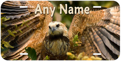 Hawk Any Name Personalized Novelty Car License Plate