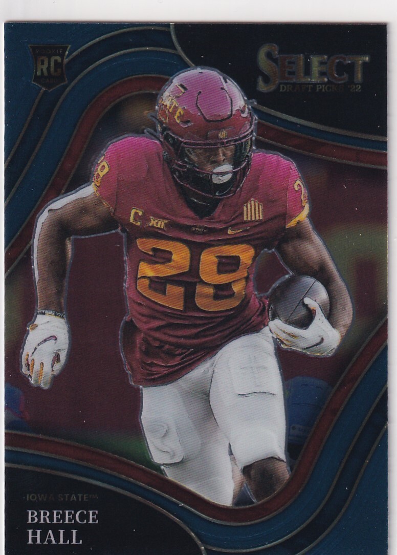 2022 SELECT DRAFT FIELD LEVEL RC BREECE HALL NEW YORK JETS BZ-2645