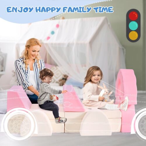 10 tlg Spielsofa Doppel Kindersofa Schlaffunktion Schaumstoffbausteine Modulsofa - Bild 8 von 8