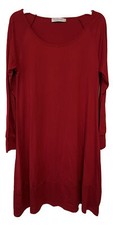 Misslook Red Sweater Dress Size S Loose Comfy Casual Stretch