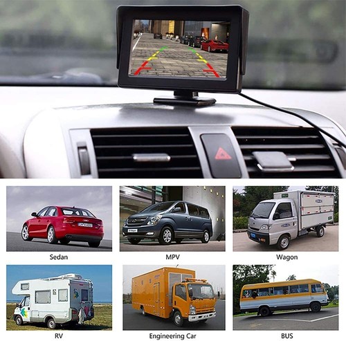 4.3''/5"/7'' LCD Screen Car Rear View Backup Monitor for Parking Reverse Camera - Picture 31 of 63