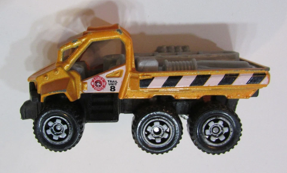 ATV Mattel Matchbox 2013 amarillo MBX Rescue Trail Tracker diecast 1:59 vintage Foto 3 de 4