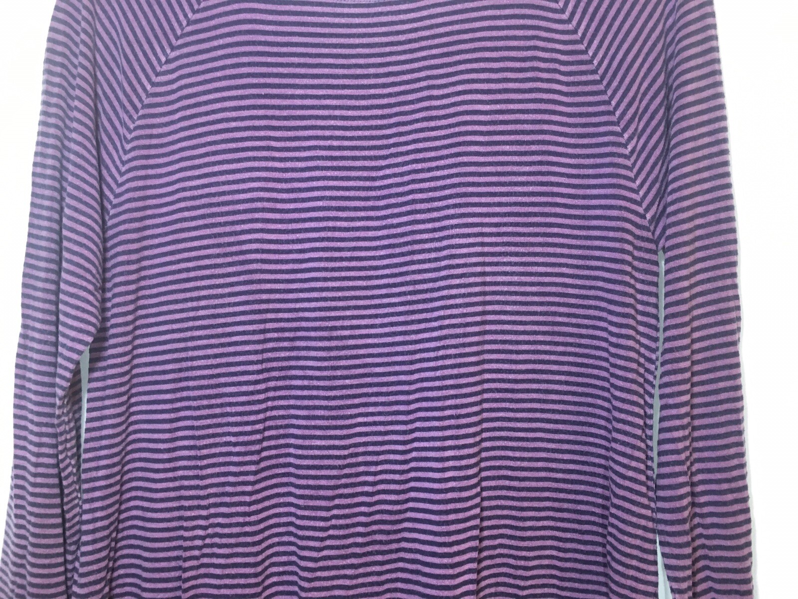 Womens Soft Surroundings Basic Purple Striped Tun… - image 5