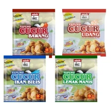 Adabi Tepung Cucur 200g Ikan Bilis/ Bawang/ Udang/ Lemak Manis Cucur Powder