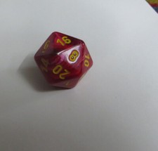 Chessex Vortex red - d20 - OOP dice