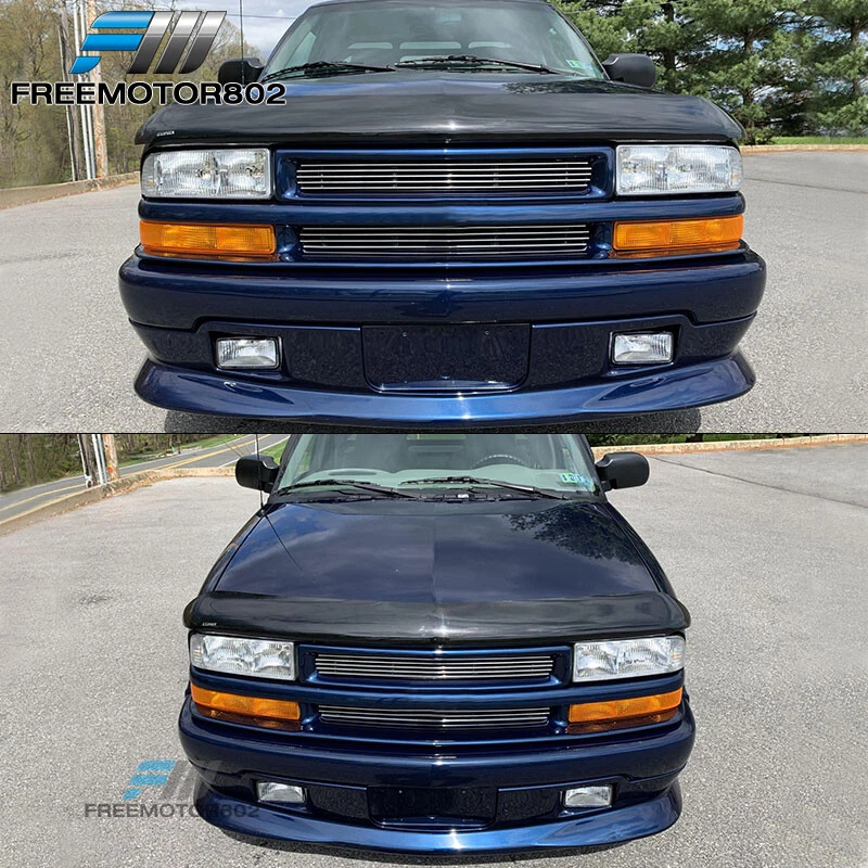 Kit de carrocería alerón labial parachoques delantero PU estilo extremo Chevy S10 Sonoma Fit 98-04 Foto 2 de 4