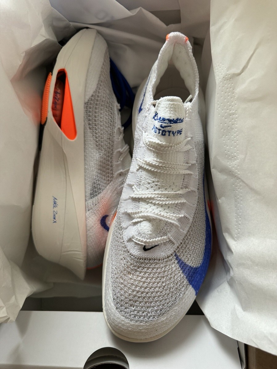 Nike Air Zoom Alphafly Next 3% White Blueprint Mens 10.5 Nike Air Zoom Alphafly Next 3% White Blueprint Mens 10.5