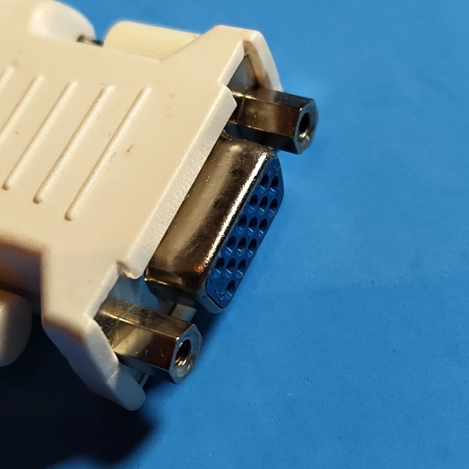 2x Lot DELL DVI MALE TO VGA FEMALE VIDEO ADAPTER CONVERTER FOR PC MONITOR OJ8461 - Image 2 of 4