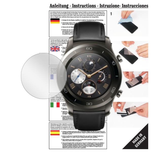 6X Schutzfolie FüR Huawei Watch 2 Classic Folie Displayschutzfolie Klar-image