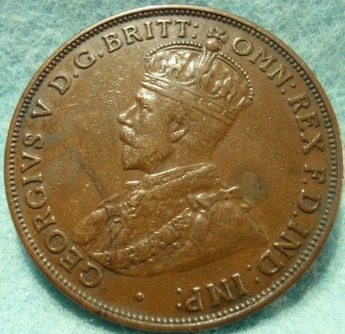 AUSTRALIA PENNY 1917 AU GREAT DETAILS High Grade very nice coin
