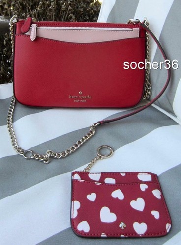 KATE SPADE STACI HEART POP PRINTED TRIPLE CROSSBODY 3 PIECE SET K6066 NWT $259 - Picture 5 of 12