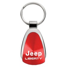Jeep Liberty Teardrop Key Chain Red Jeep Liberty Teardrop Key Chain Red
