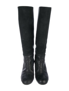 Chanel Nubuck hasta la rodilla Botas altas | eBay