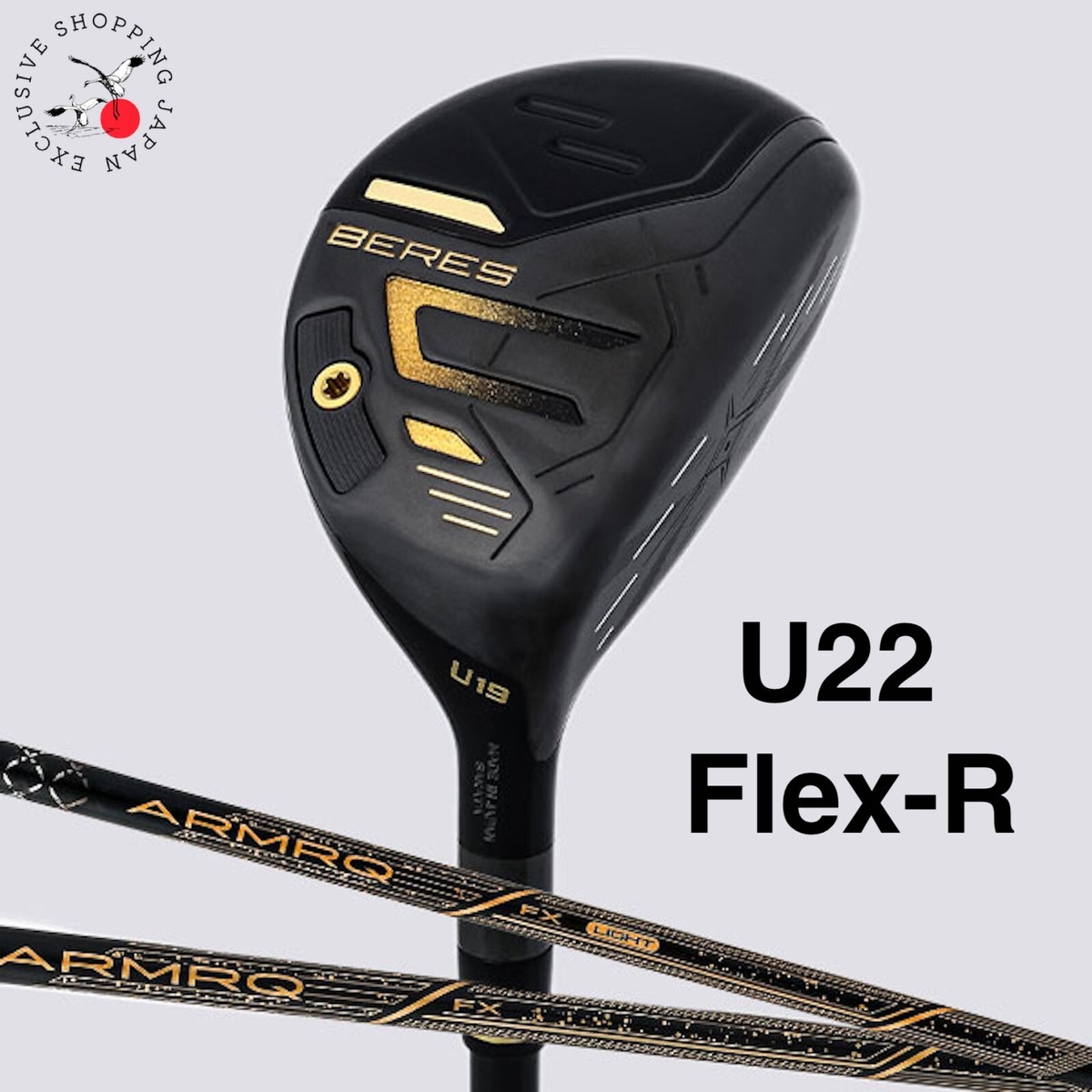 HONMA Beres 09 Hybrid Black Utility U22 ARMRQ FX Flex R Japan