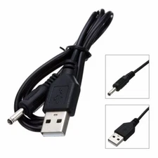 USB to 3.5mm DC 5V Charger Cable Connector Power Supply Charge Adapter Jack US